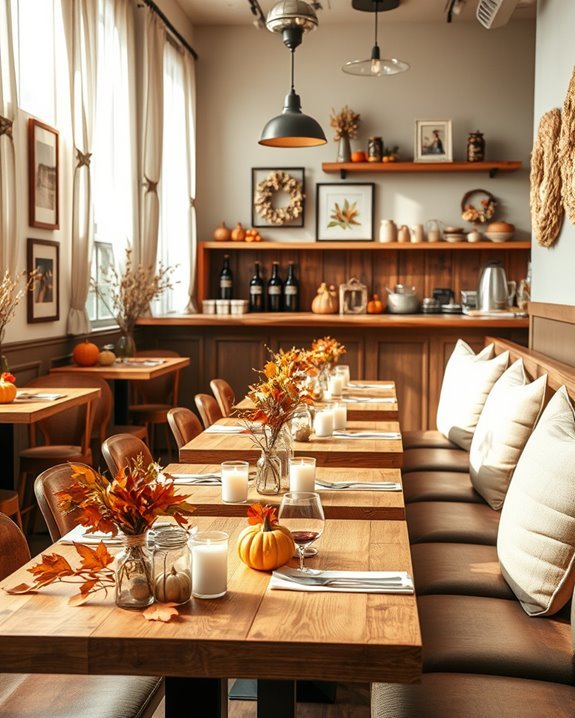 seasonal decor enhances atmosphere