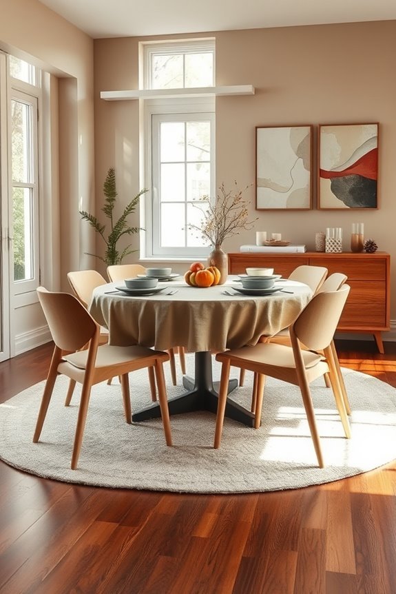 seasonal dining room decor