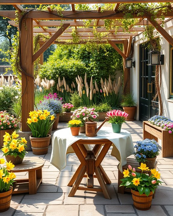 seasonal flower display arrangements