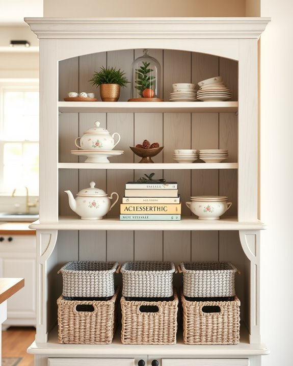seasonal hutch decor updates