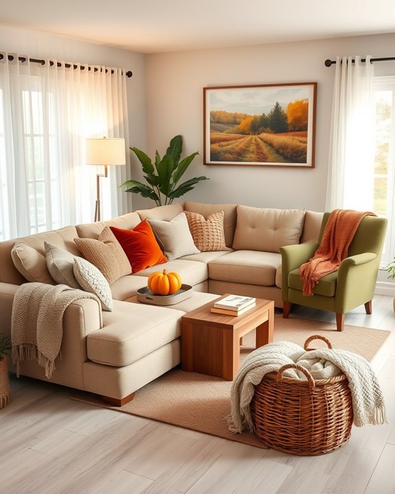 seasonal living room decor