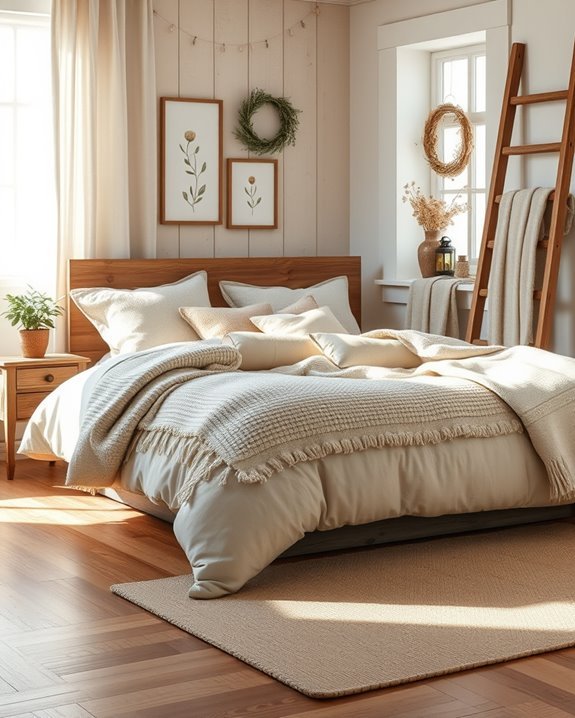 seasonal rustic bedroom decor