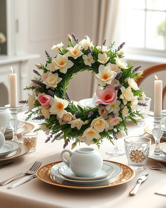seasonal wreaths for centerpieces