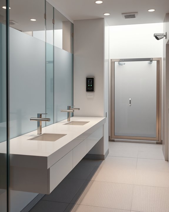 secure and accessible restrooms