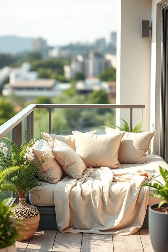 serene balcony daybed retreat