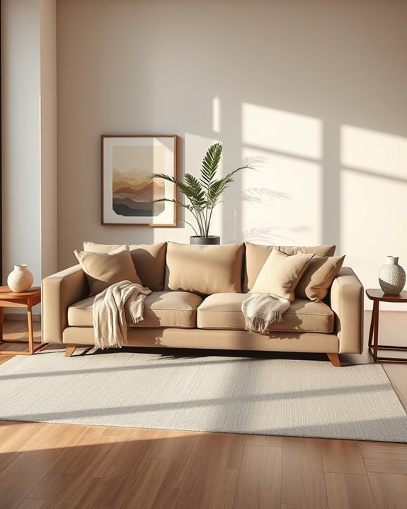 serene beige and brown decor