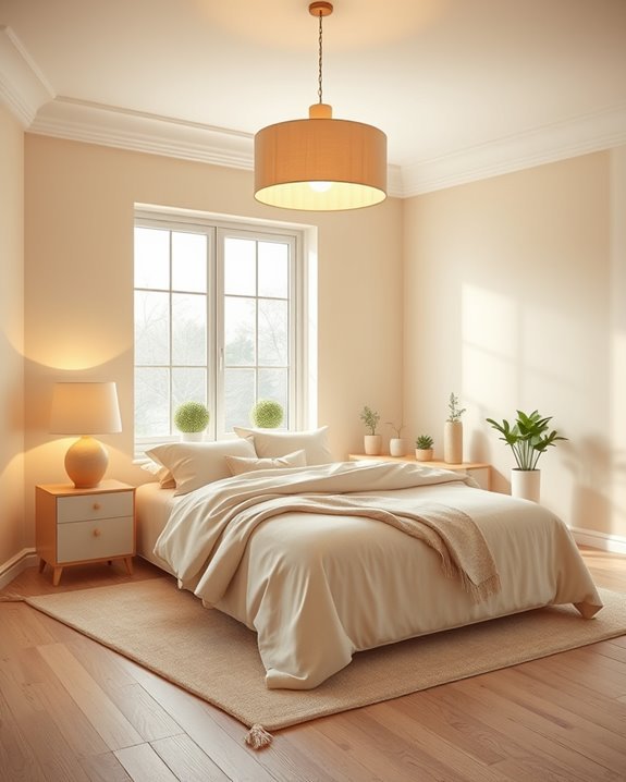 serene beige lighting ambiance