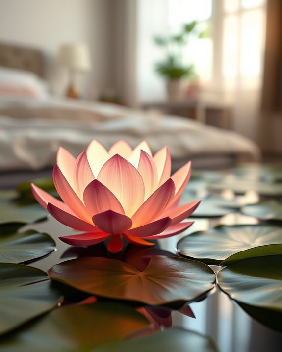 serene floating night light