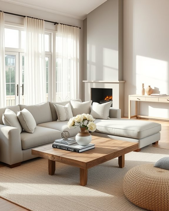 serene living room atmosphere