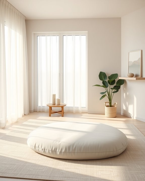 serene meditation retreat space