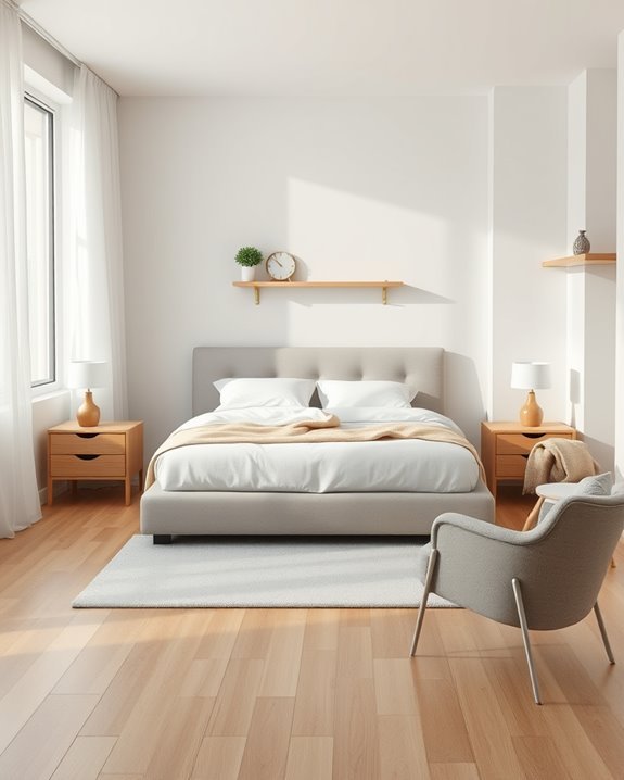 serene minimalist bedroom design