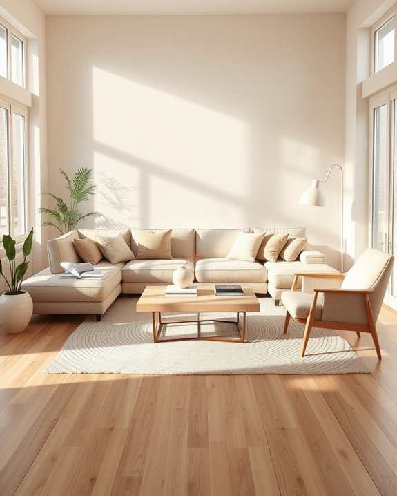 serene minimalist beige decor