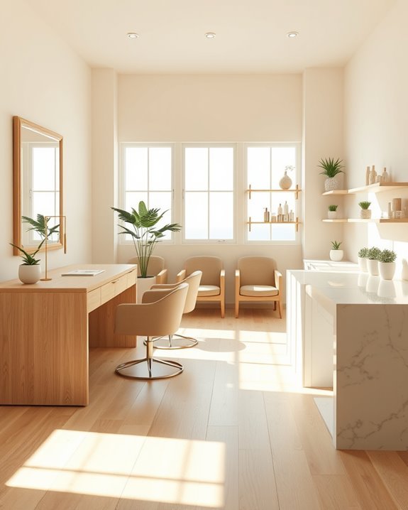 serene minimalist design aesthetics