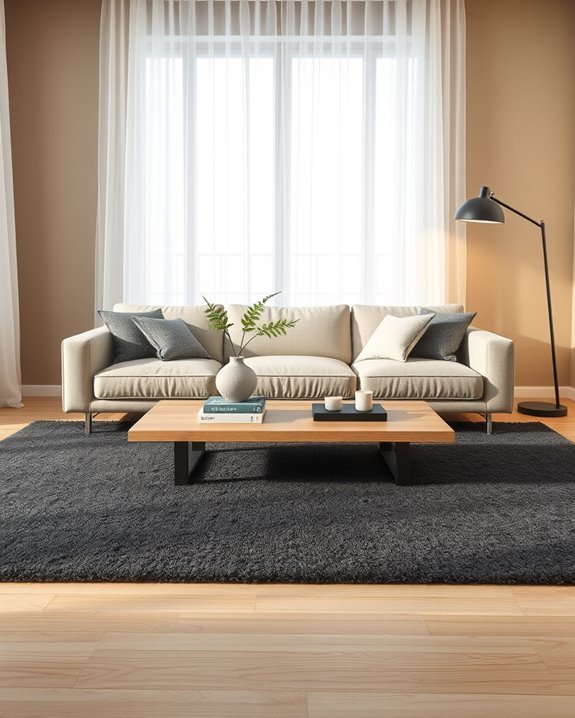 serene minimalist living space