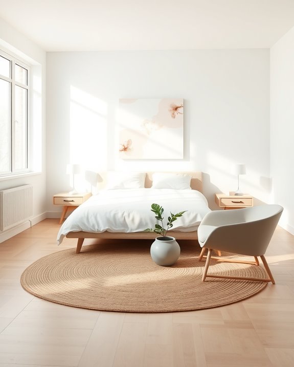 serene minimalist space decor