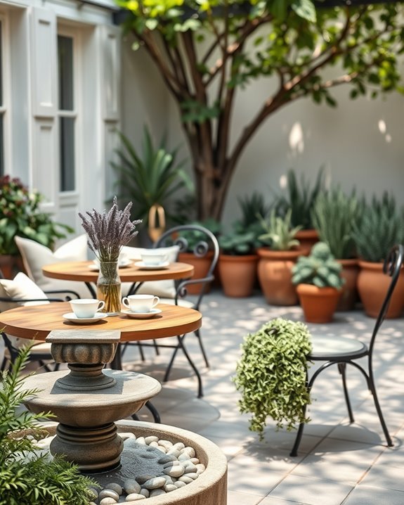 serene outdoor water features