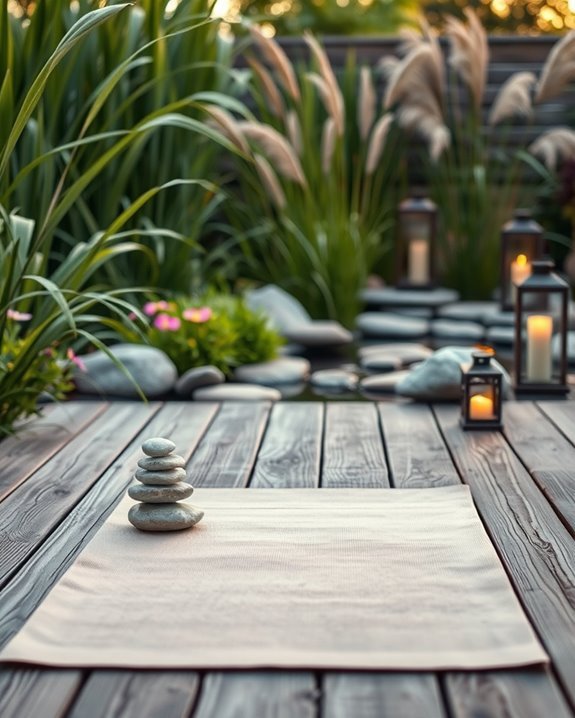 serene outdoor yoga haven