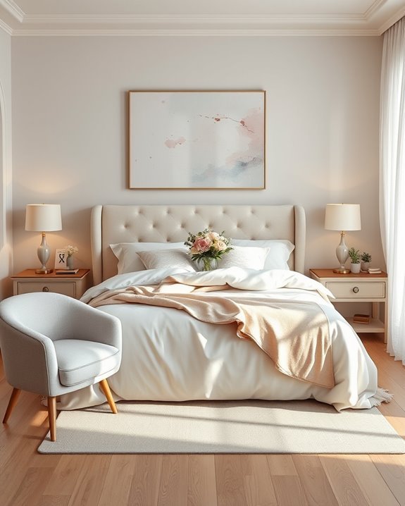 serene pastel color accents