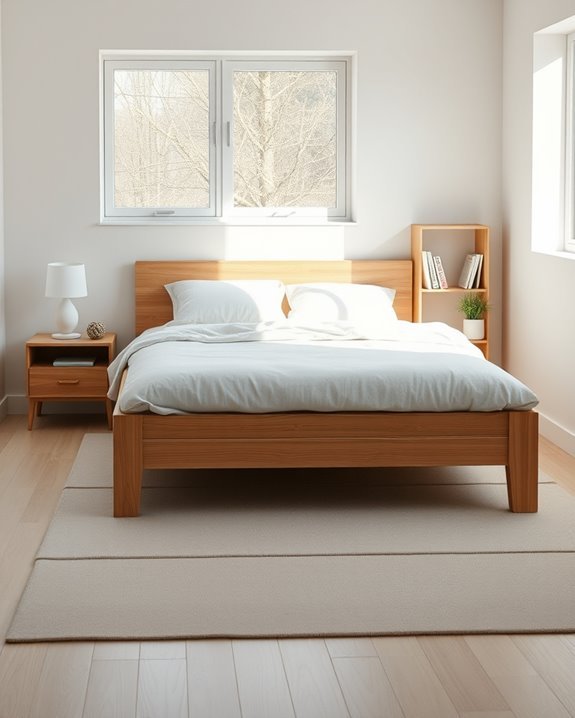 serene scandinavian minimalist bedroom