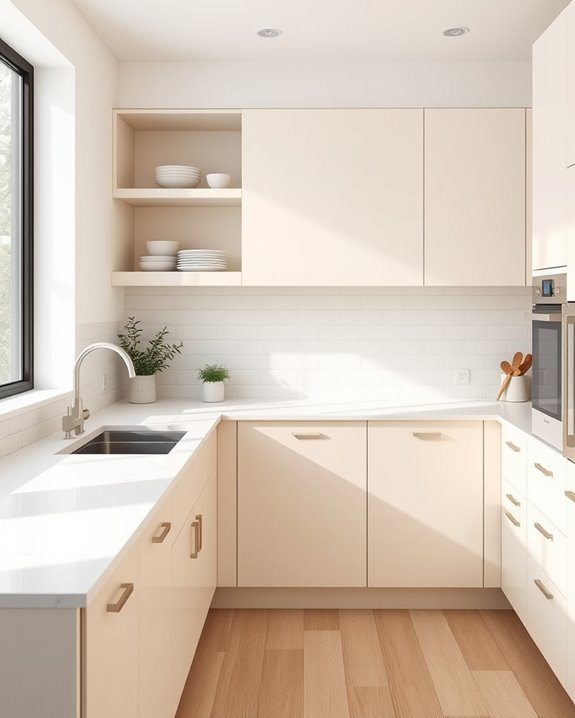 serene stylish minimalist kitchen