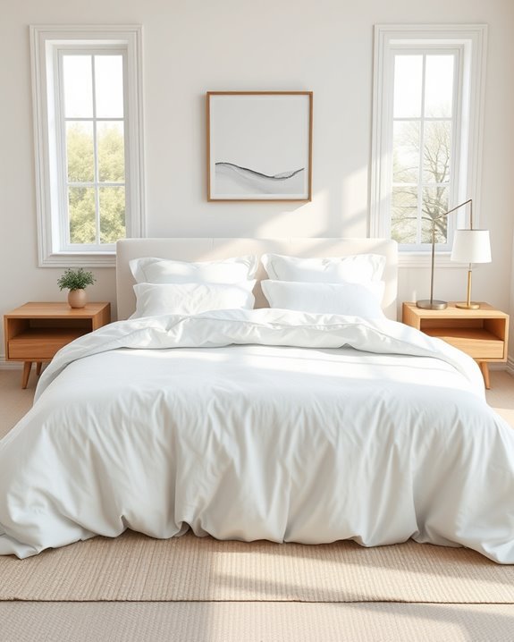 serene sustainable bedding choice