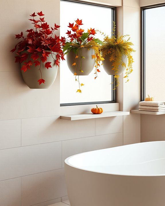 serene wall mounted plant decor