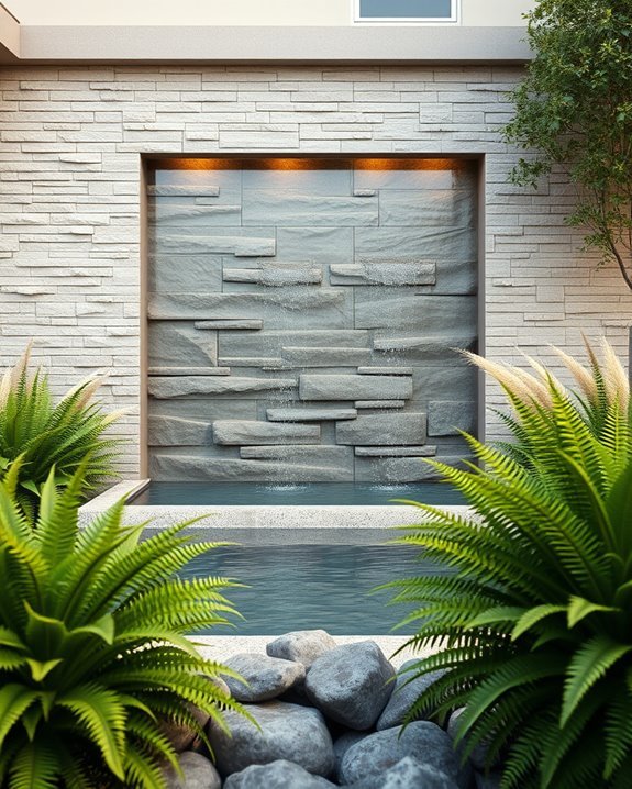 serene water feature backdrops