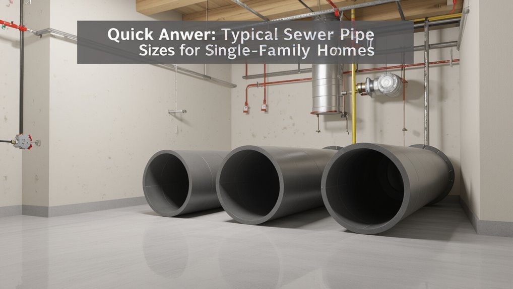 sewer pipe size guidelines