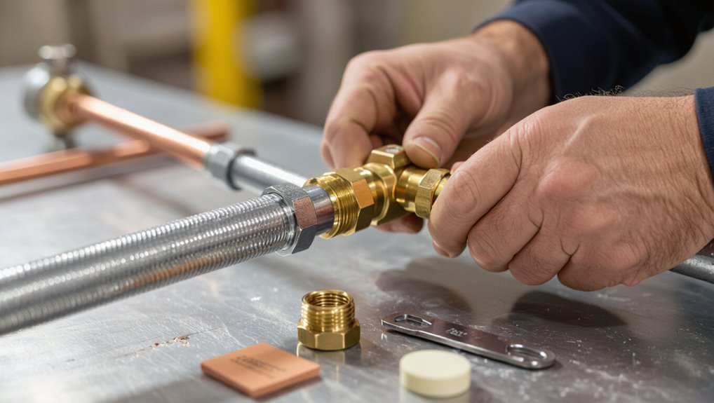 sharkbite galvanized pipe connection