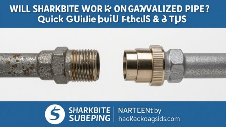 sharkbite on galvanized pipe