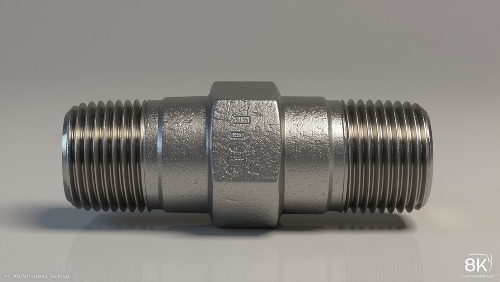 short threaded pipe connector