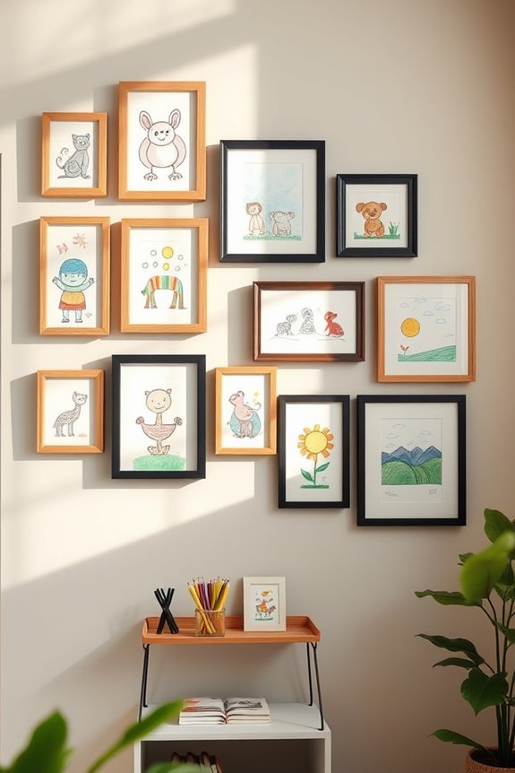 showcase children s framed artwork