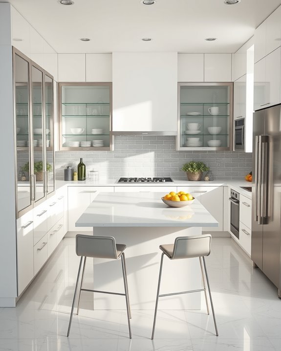 showcase elegant dishware display