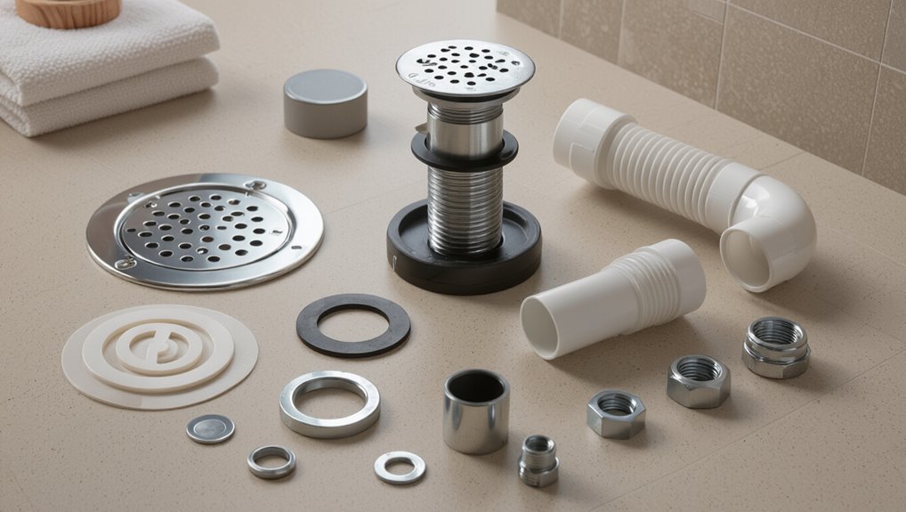 shower drain assembly diagram