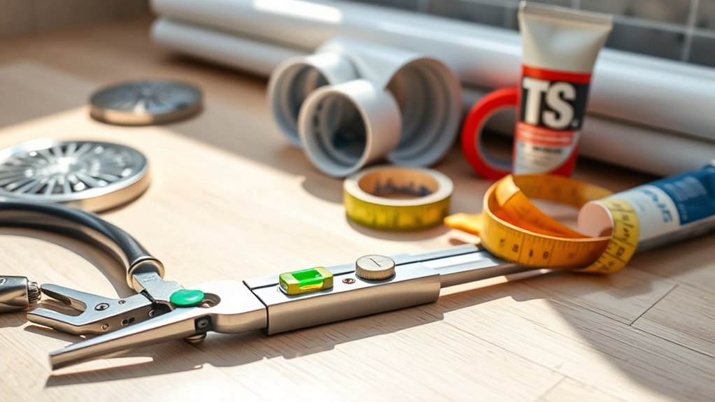 shower drain installation supplies