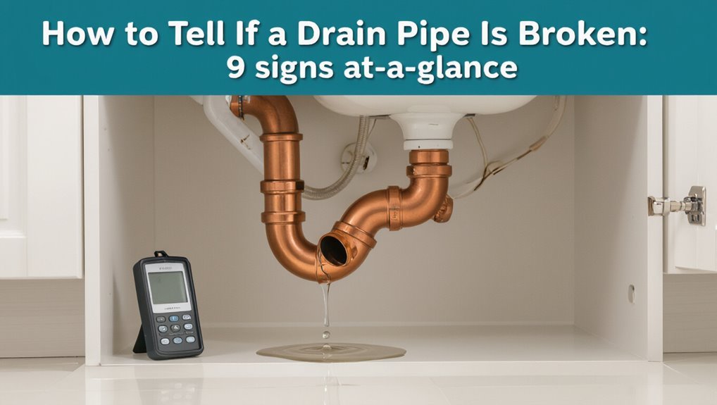 signs of broken drain