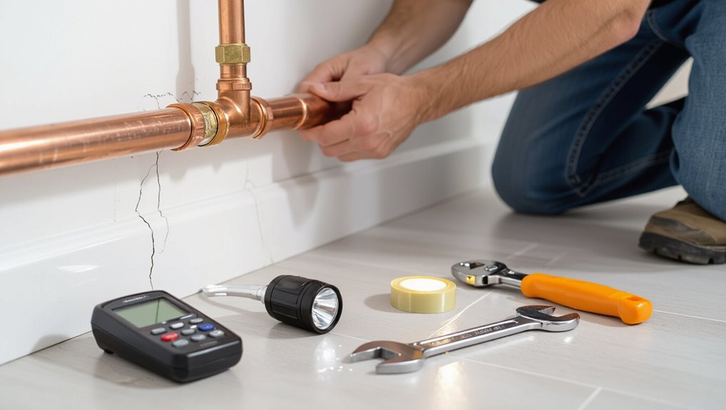 signs of broken water line