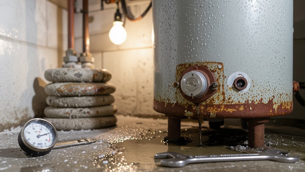 signs of water heater failure