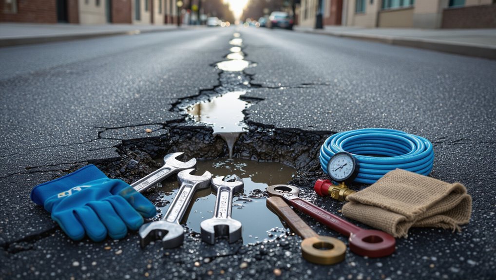 signs of water main break