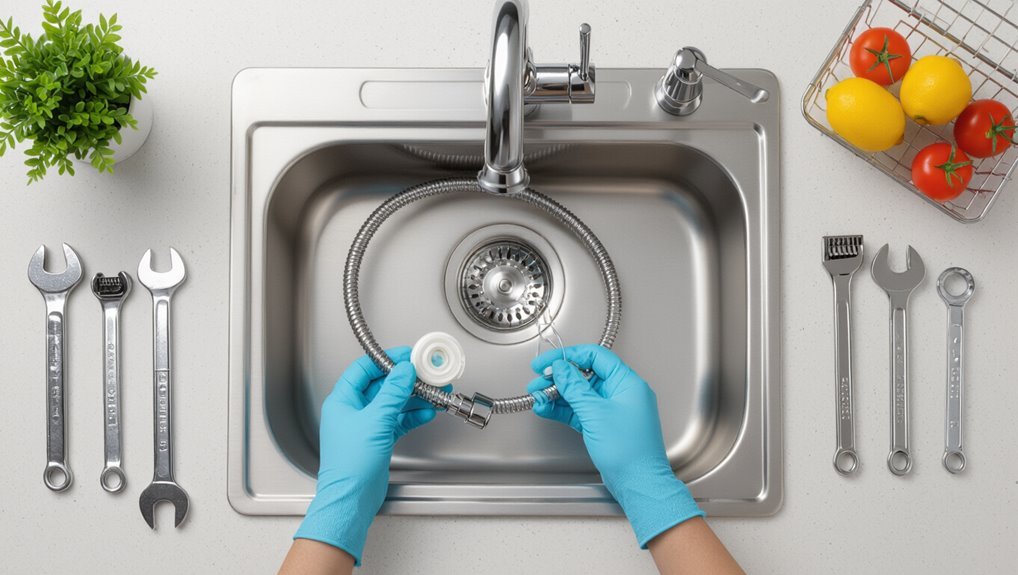 sink sprayer connection failures