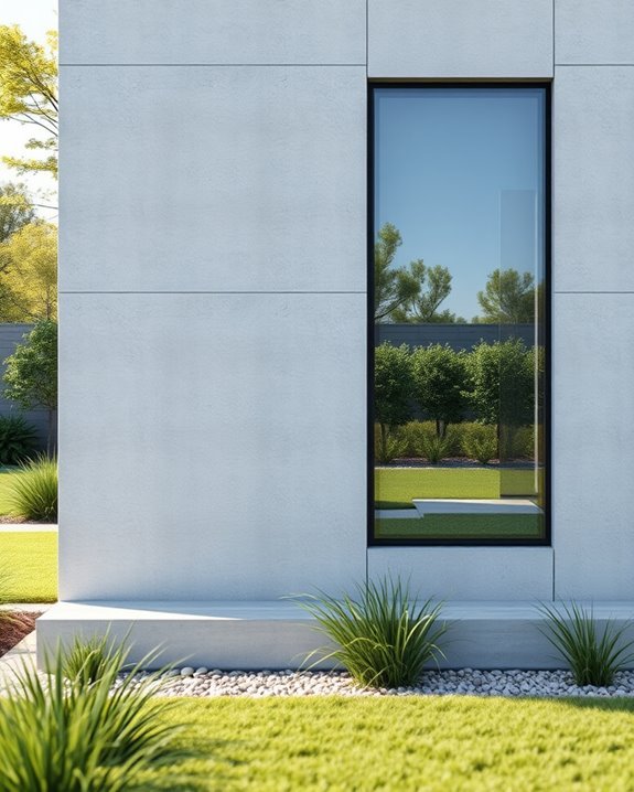 sleek concrete walls elegance