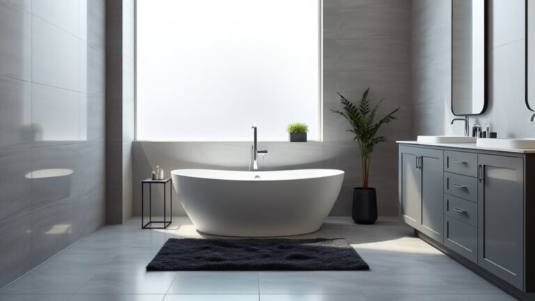 sleek contemporary grey bathrooms