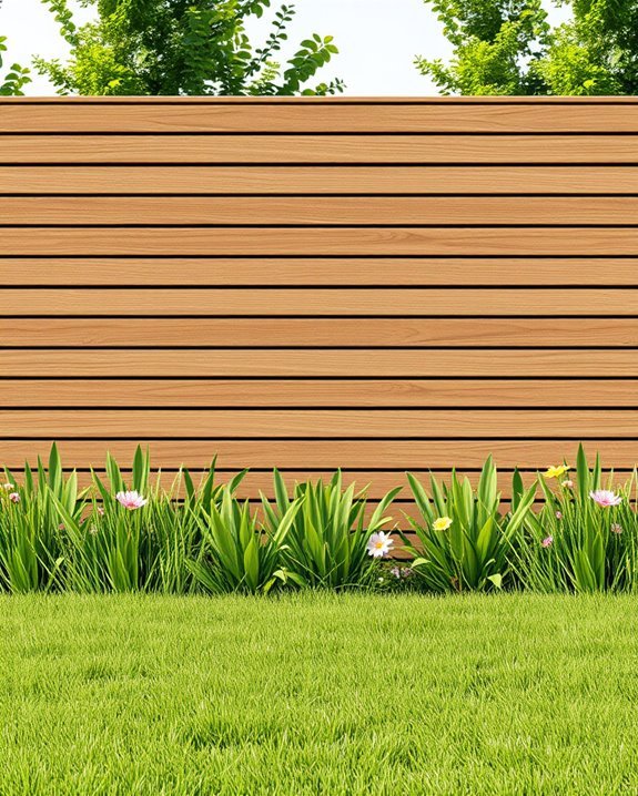 sleek contemporary outdoor privacy