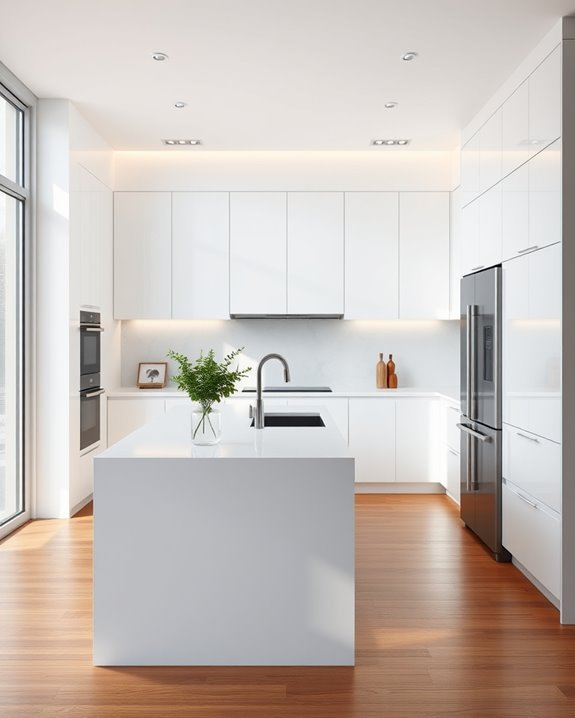 sleek functional kitchen design