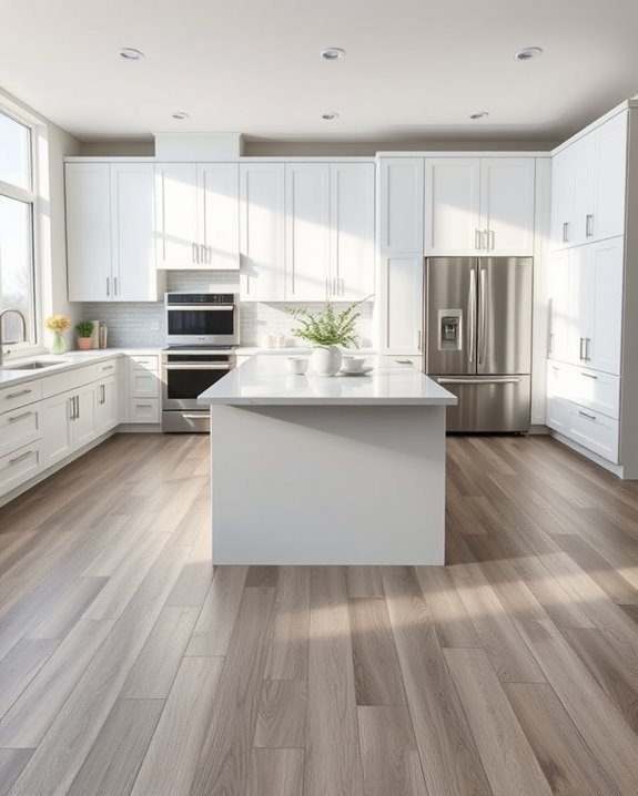 sleek gray wood kitchens