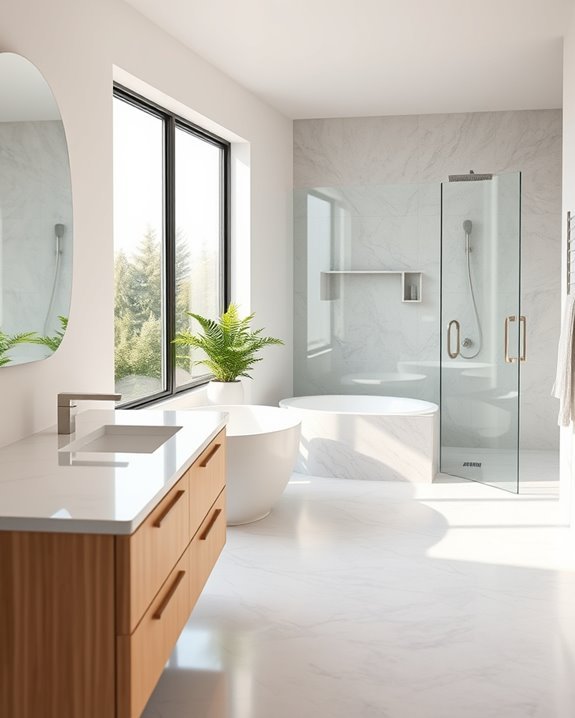 sleek luxury bathroom designs