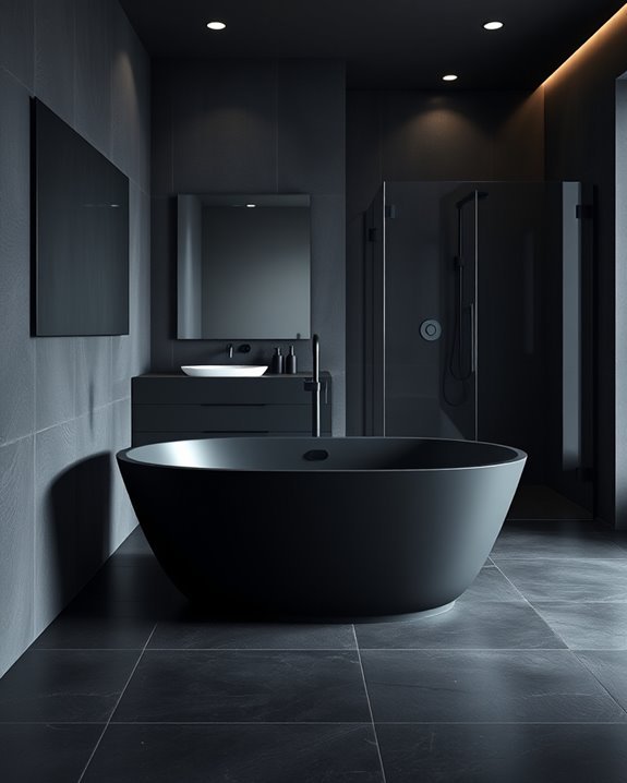 sleek matte black elegance