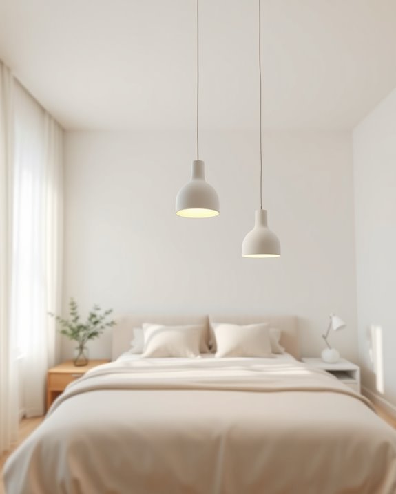sleek minimalist pendant lighting