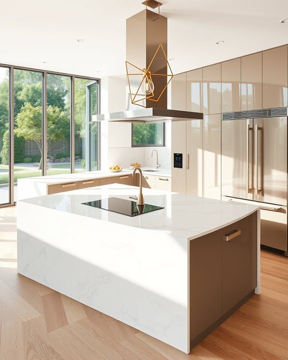 sleek modern kitchen design