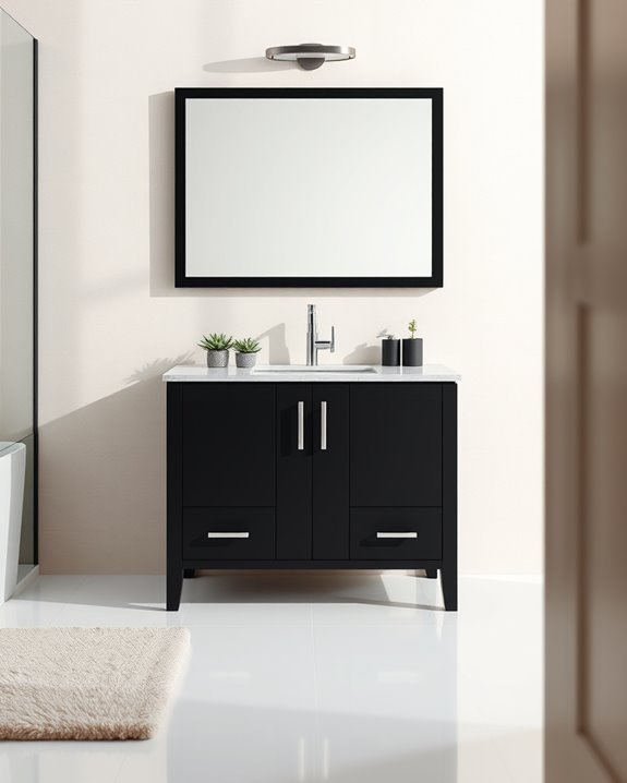 sleek modern statement vanities